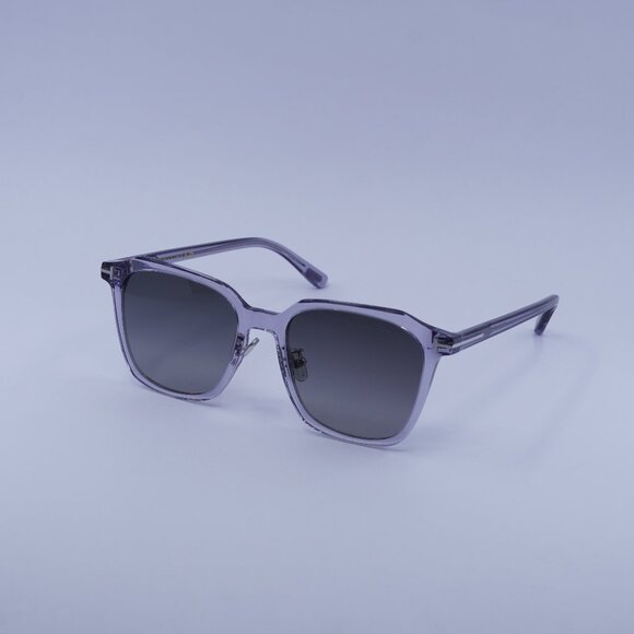 Tom Ford FT0971-K 20B Sunglasses Grey Square Frame, Smoke Gradient Lenses - Picture 1 of 10